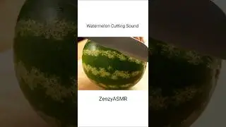 🍉 Cutting a Juicy Watermelon | Relaxing ASMR Sounds