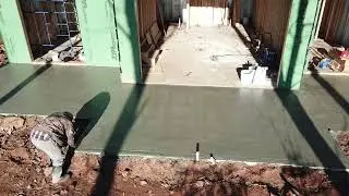 Pouring back patio 11/22/22