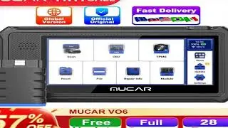 MUCAR VO6 Professional Car Diagnostics Tools Full System 28 Reset ECU Coding Bidirectional