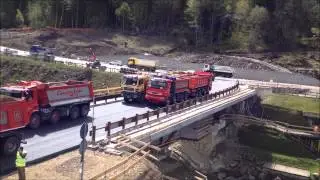 Prove di carico su ponte con sistema inclinometrico - Mezzana (TN)