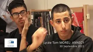 &Eacute;cole ambassadrice - C&eacute;r&eacute;monie de remise de plaque au Lyc&eacute;e des M&eacute;tiers Tom Morel &agrave; Annecy