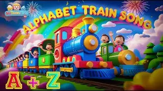 Learn A to Z with Fun Cartoon Nursery Rhyme  | Alphabet Train Song for Kids