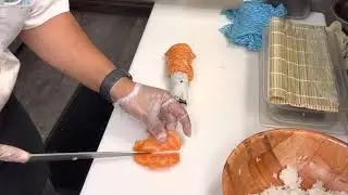 How to make torch salmon sushi roll
