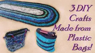 Plastic to Purpose: 3 Easy DIY Crafts Made from Plastic Bags!