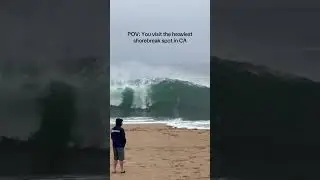 This is the heaviest shorebreak spot in California&hellip; #surf #surfing #shorebreak
