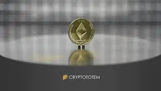 Ethereum gold plated commemorative coin