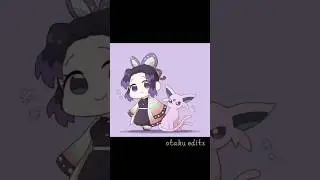 kny x pokemon 💗 chibi version|demon slayer edit| #shorts #youtubeshorts #anime