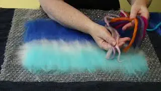 How to make an Artfelt Winter Sheep Felt Picture - part 1