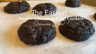 Brownie + Cookie = These Double Chocolate Chunk Cookies