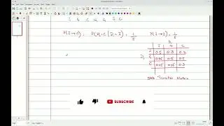 Markov Model: State Transition Diagram and Matrix, & Calculating Probability for Chain of Events