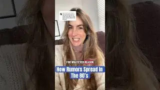 It&rsquo;s crazy how rumors spread in the 80&rsquo;s #80snostalgia #80schildhood #eldermillennial