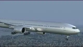 Boeing 777 - Night Start-Up, Taxi, Take-Off & Landing - Moscow Sheremetyevo Airport (FlightGear)