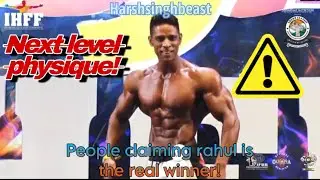 Raj kumar paswan AKA Rahul fitness posing at Sheru Classic in men&rsquo;s physique category #mensphysique