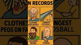 Part-36 🤯 Human Records: Eyeball Pop, Clothes Pegs & More! 🌍 #shorts
