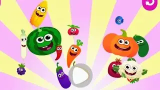 🥕🍅 Funny Vegetables Song | Sabziyon ke Naam | Kids Learning Cartoon#carrot#tomato#pumpkin