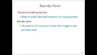 Reorder Point