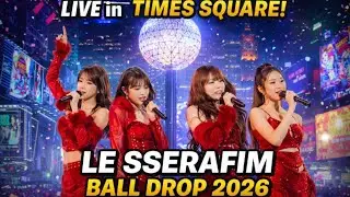 LE SSERAFIM Performance At Times Square Ball Drop 2026
