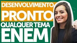MODELO DE DESENVOLVIMENTO PRONTO PARA USAR EM QUALQUER TEMA DA REDAÇÃO DO ENEM 2023 l POXALULU