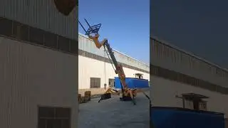 3 ton yellow spider crane #spidercrane  #shortsvideo  #automobile #crane #machine #excavator