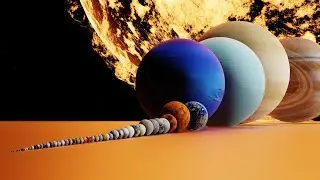 Solar System Size Comparison with Moons, Asteroids & Dwarf Planets!