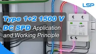 Type 1+2 1000V 1500V DC Surge Protector SPD for PV Solar Panel Application and Working Principle