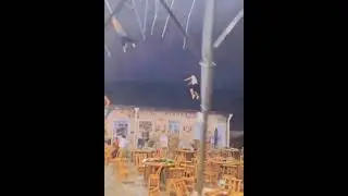 Crazy Storm Sends Man Flying! 😳