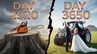 I SPENT 2 YEARS BUILDING A FARM WITH $0 AND A CHAINSAW l FS25 l Part 5