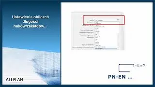 Allplan — Standardy krajowe — Długości haków/zakładów