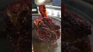 Coffee & Ancho Dry rub Tomahawk - Check out that sear