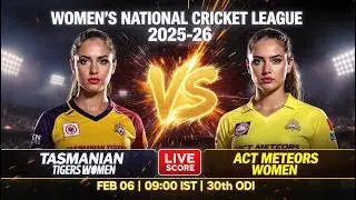 🔴 Tasmanian Tigers W vs ACT Meteors W Live Score | Today Match Live Score | ScorePulse Cricket