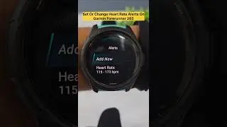 Установка или изменение зон частоты пульса на Garmin Forerunner 265