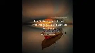 Don't Stress Your Self | Master Motivational Quotes |