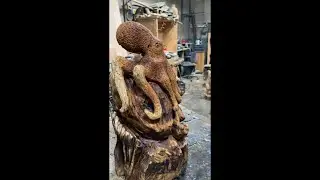 Carving an octopus for the first time