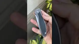 Shirogorov NeOn NL &ndash; ELMAX BLADE &ndash; TITANIUM HANDLE W/ BLACK MICARTA INLAY &ndash; MRBS KNIFE FROM RECON 1