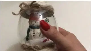 Kar küresi yapımı. Make a snow globe