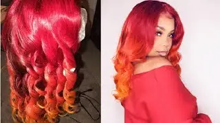 🔥🔥💛🧡  DYING MY HAIR TO LOOK LIKE FIRE 😱😱