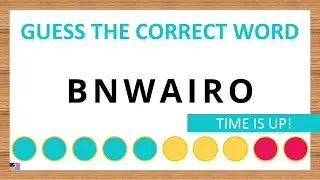 Guess the Correct Word! Unscramble in Record Time! 7 Letters | Agent Quiz