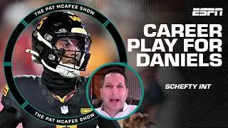 'The Commanders Hail Mary DEFIED ALL LOGIC' - Schefty on Jayden Daniels throw | The Pat McAfee Show