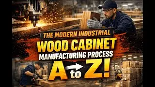 The Modern Industrial Wood Cabinet Manufacturing Process: From A to Z।ModernManufacturingPlant। #USA