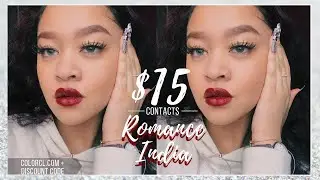 Siesta Concept Romance India Contact Lens Review + Try-On (Black Edition)  | ColorCL.com