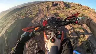Dad rides from Water tank to Fort Pearce Wash in Warner Valley