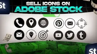 Earn Online by Selling AI Vector Icons on Adobe Stock | Passive Income with AI Design