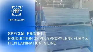 EXTRUSION LINE FOR PRODUCTION OF PP SHEET FOAM with FILM LAMINATION IN LINE
