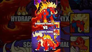 Dynamons World New Hydraphant Scarnyx VS Scarnyx Battle 😈🌊🔥🥶😈 #dynamonsworld #shorts #dynamons #2025