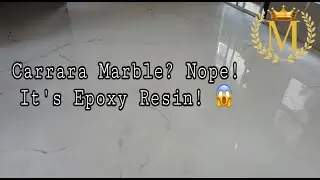 Carrara Marble?!  Nope! It's Epoxy Resin!