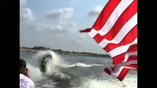 double backflip on a standup jetski