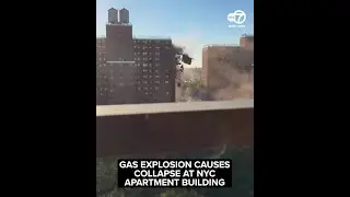 Video shows NYC building partially collapse