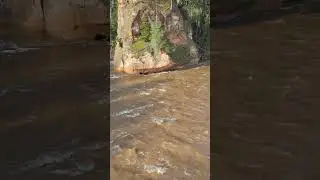 Sandstone eroded by water #river