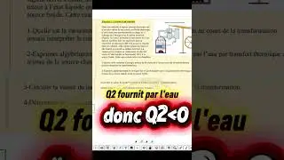 Correction exercice énergie interne 1 Bac sm offre à distance