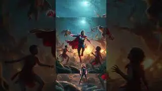 captain marvel and bahubali fight together | marvel fan art | ai generated photo..